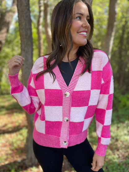 PREORDER: All My Life Checkered Cardigan in Three Colors