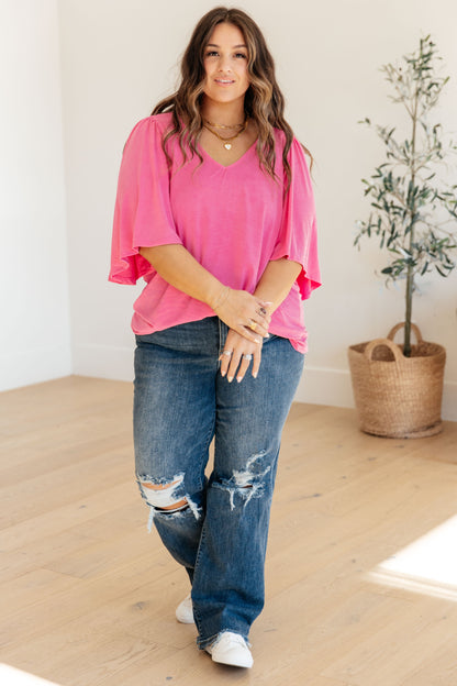 Cali Blouse in Magenta