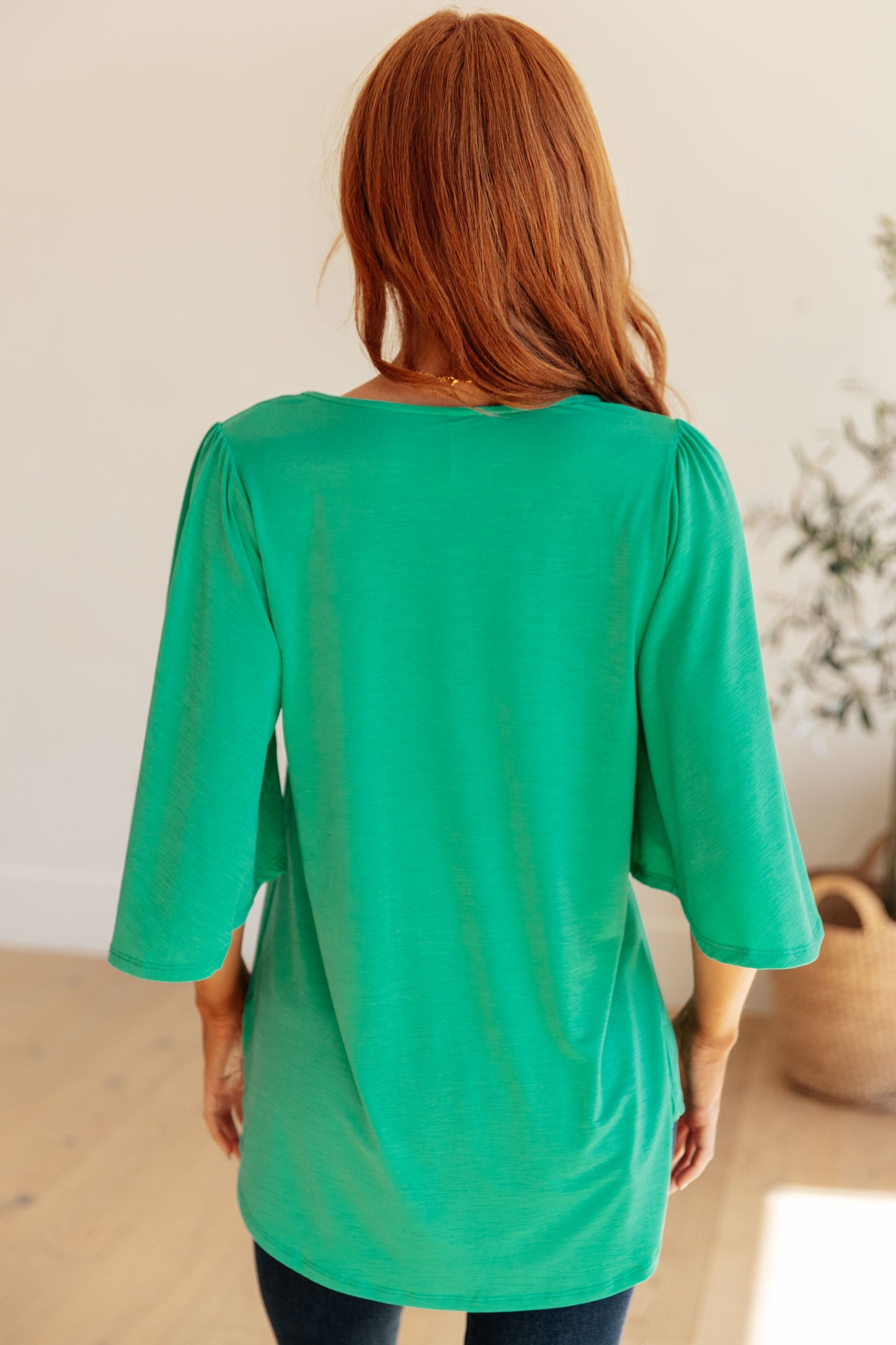 Cali Blouse in Emerald