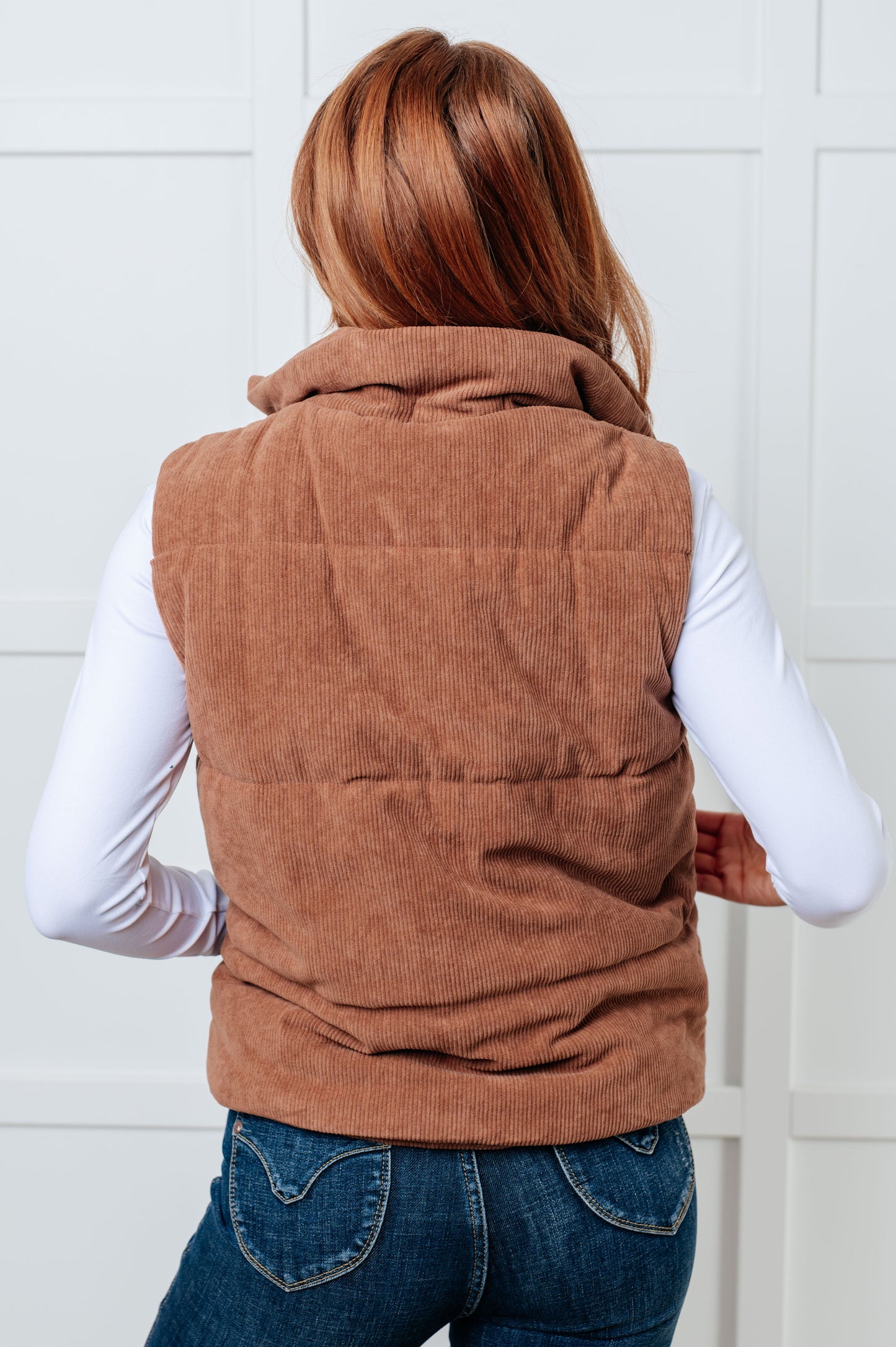 Set Me Up Corduroy Puffer Vest