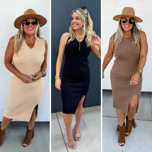 PREORDER: Livvy Sweater Dress in Three Colors