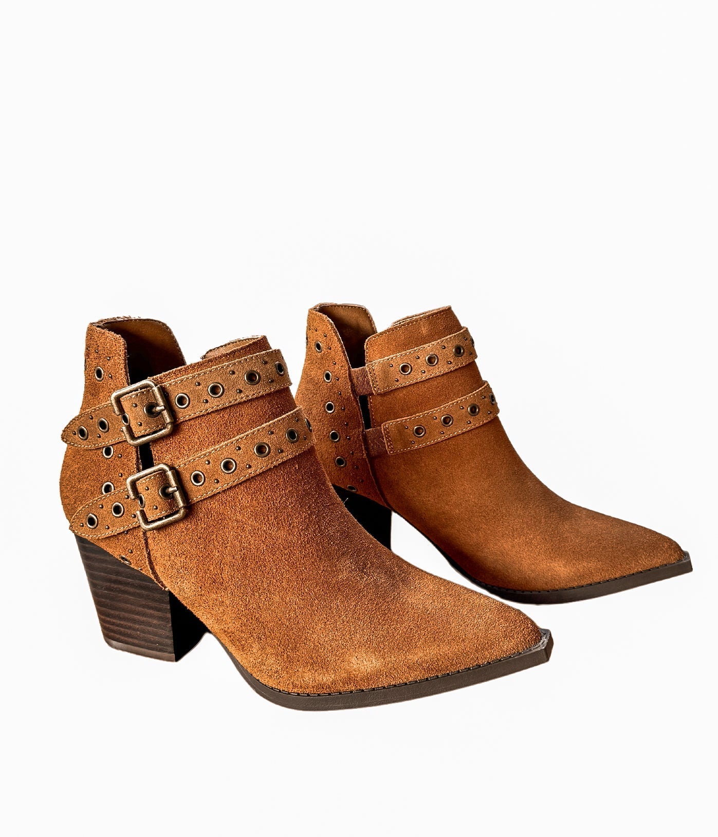 Elsa Leather Ankle Boot in Tan