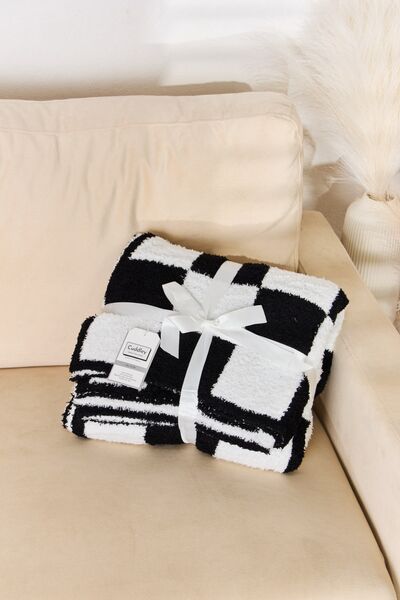 Checkered Throw Blanket Multiple Colors