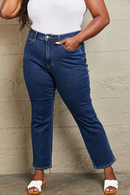 Judy Blue Kailee Tummy Control High Waisted Straight Jeans