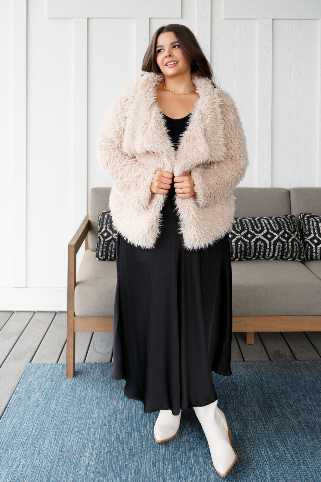 Disco Queen Faux Fur Coat