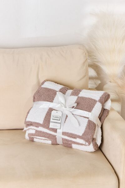 Checkered Throw Blanket Multiple Colors