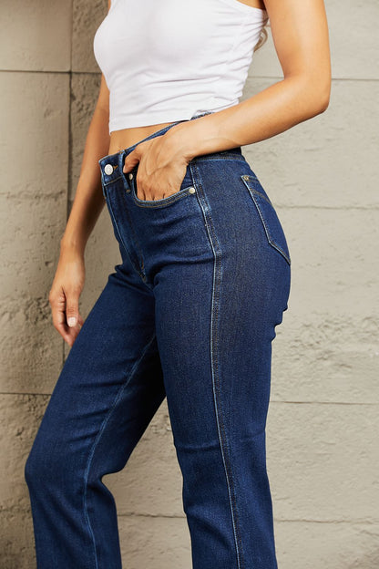 Judy Blue Kailee Tummy Control High Waisted Straight Jeans