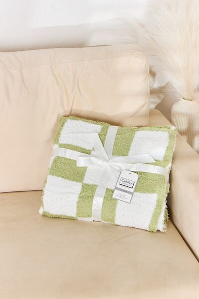 Checkered Throw Blanket Multiple Colors