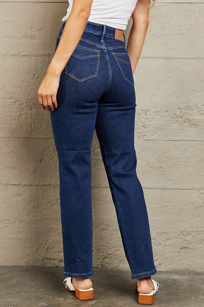 Judy Blue Kailee Tummy Control High Waisted Straight Jeans