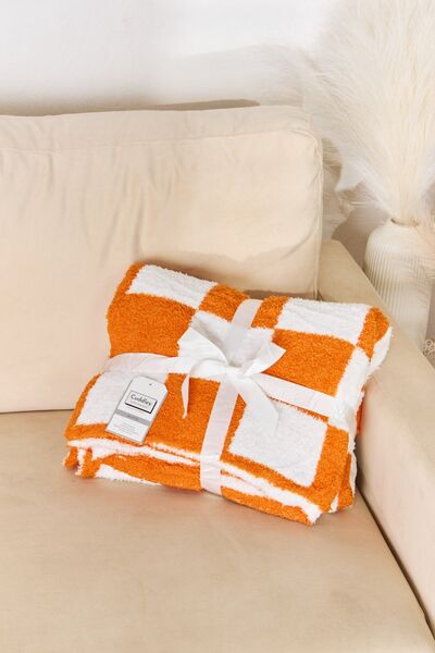 Checkered Throw Blanket Multiple Colors