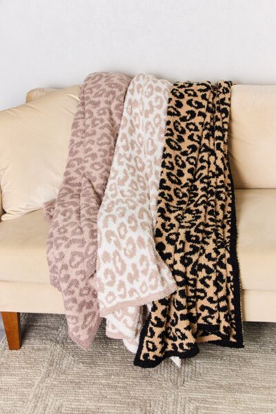 Leopard Throw Blanket Multiple Colors