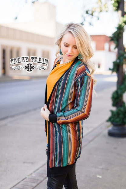 Crazy Train Family Traditions Reversible Cardigan