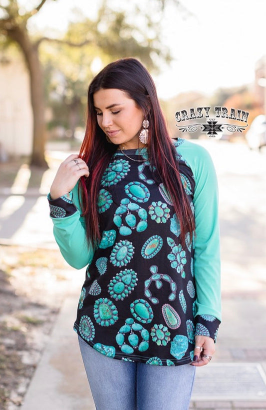 Turquoise Junkie Top