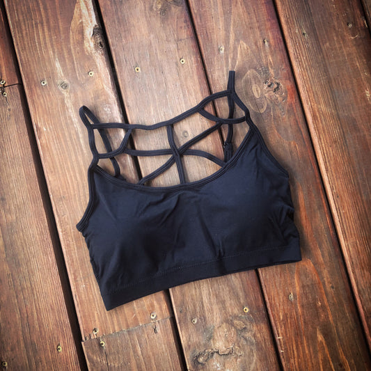 Black Caged Bralette