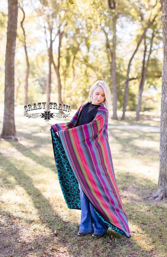 Leopard Serape Blanket