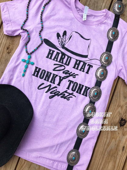 Hard Hat Days Honky Tonk Nights Tee