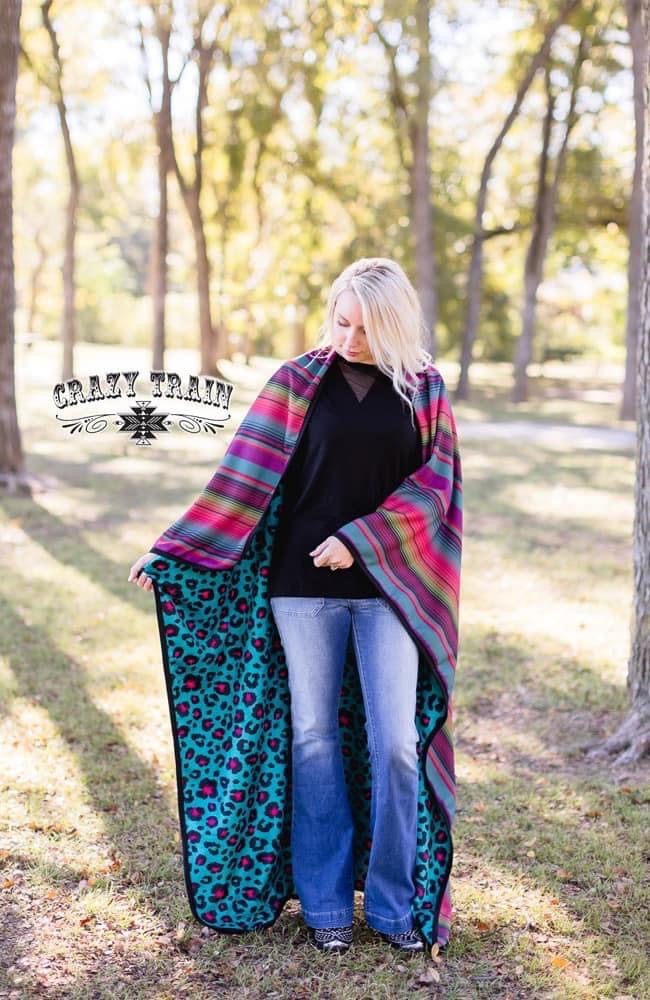 Leopard Serape Blanket