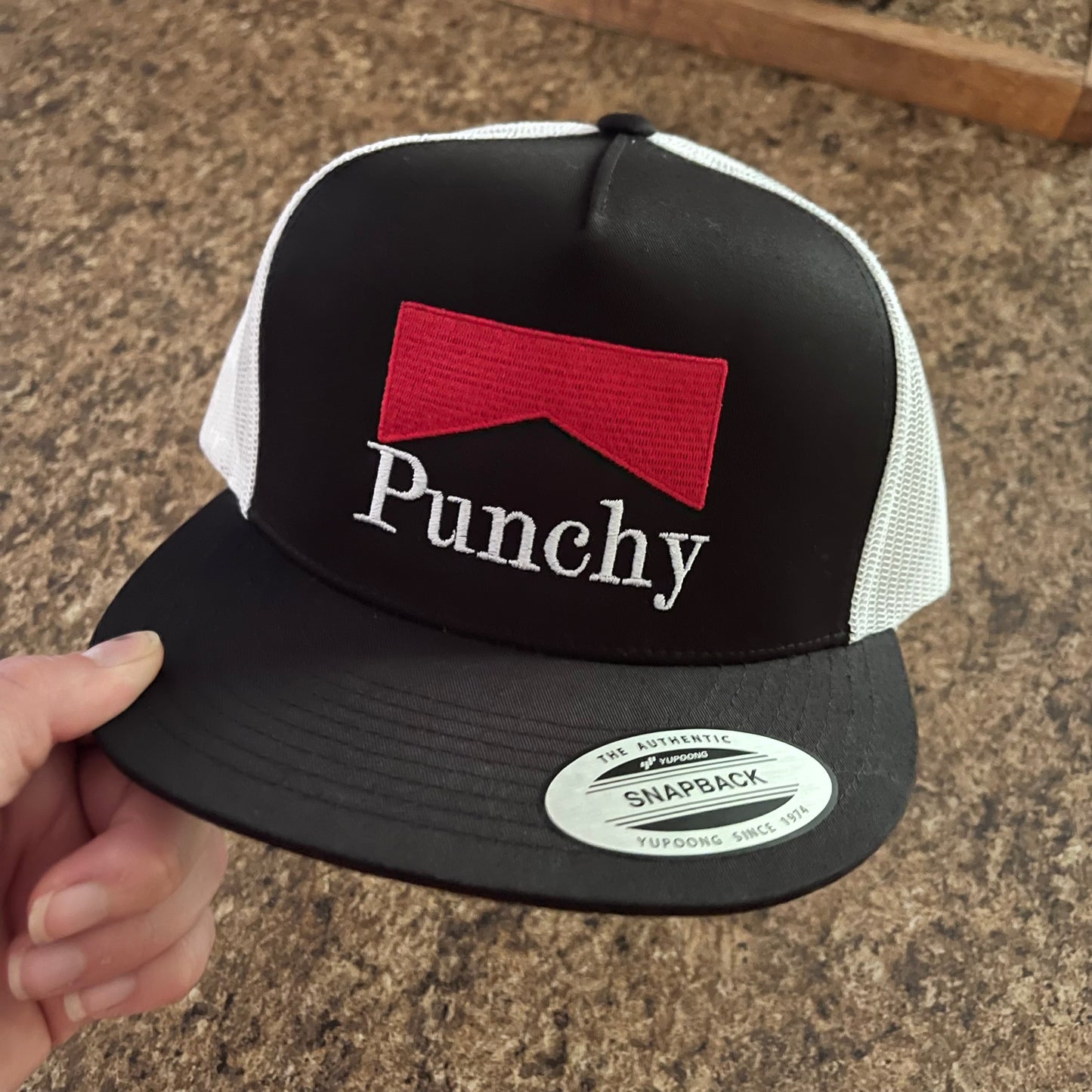 Punchy SnapBack Black Front