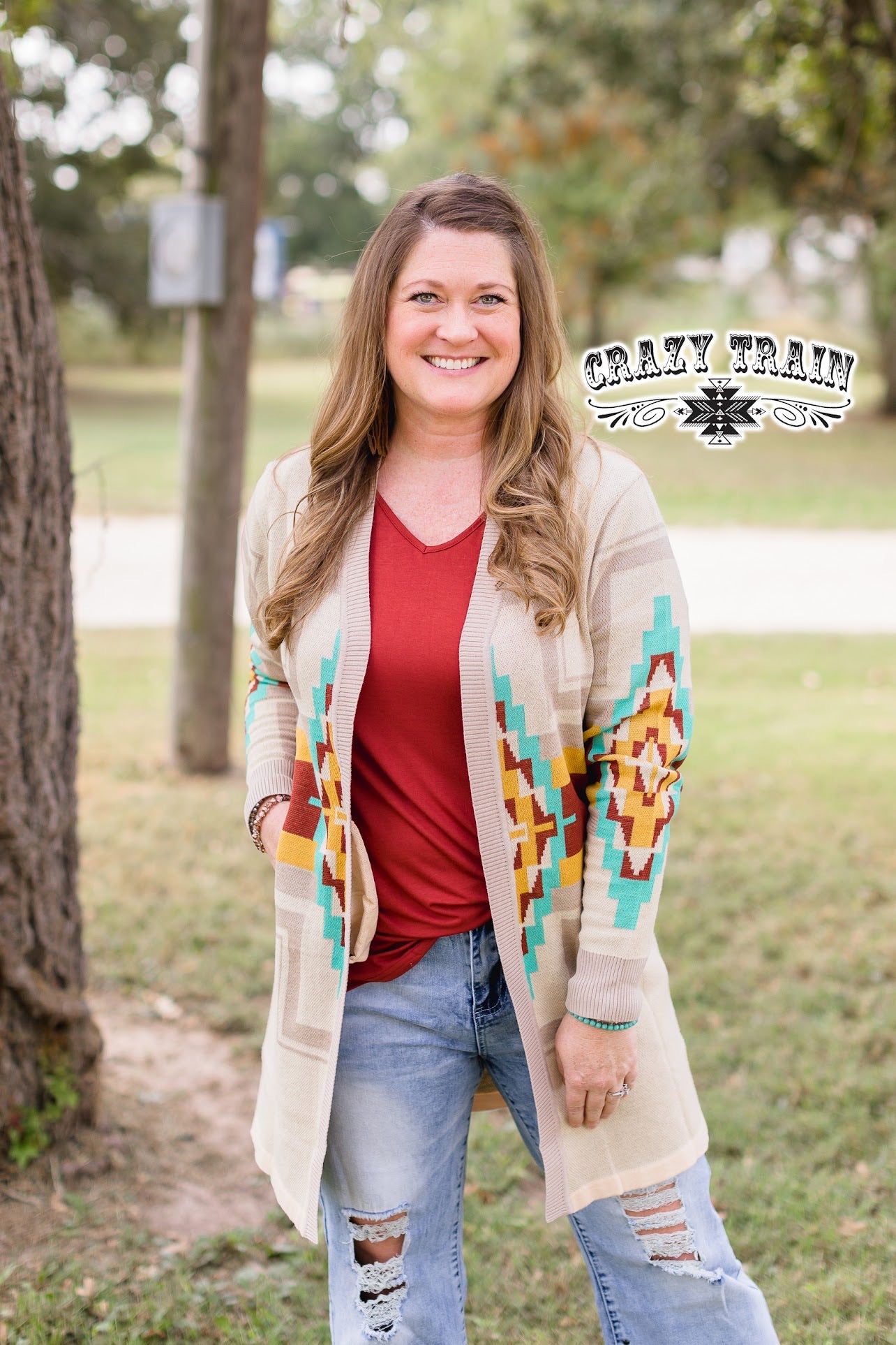 Crazy Train Buffalo Trail Cardigan