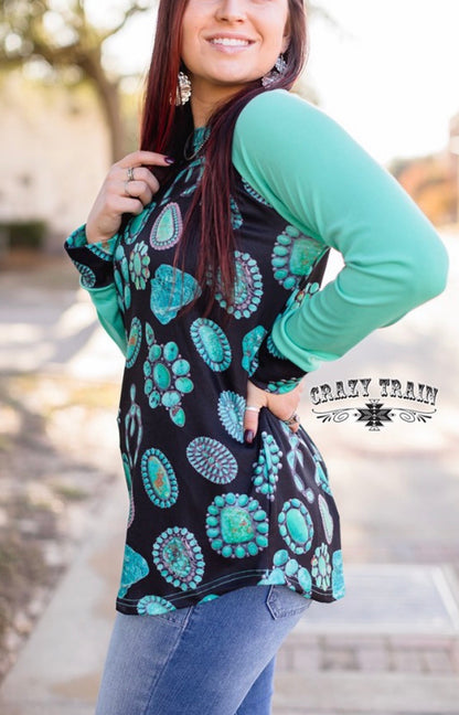 Turquoise Junkie Top